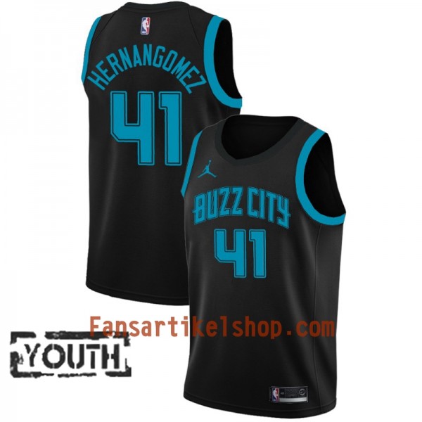 Charlotte Hornets Trikot Willy Hernangomez 41 2018-19 Jordan Brand City Edition Schwarz Swingman - Kinder Charlotte Hornets Trikot Willy Hernangomez 41 2018-19 Jordan Brand City Edition Schwarz Swingman - Kinder